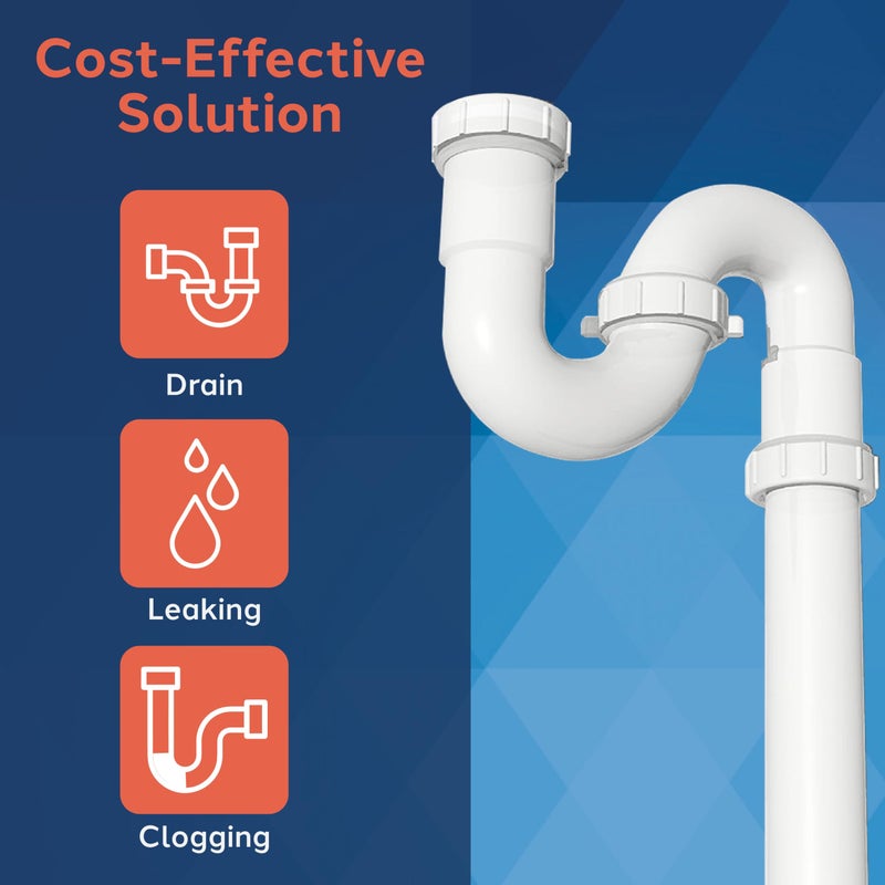 Plumb Craft Waxman PlumbCraft 15-Piece Complete Bathroom Sink Drain Repair Kit 7027110N, Various Bathroom Sink Drain Pipes for Repairs to Problem Areas, Bathroom Sink Drain Assembly for Multiple Sink Pipe Options - Image 2